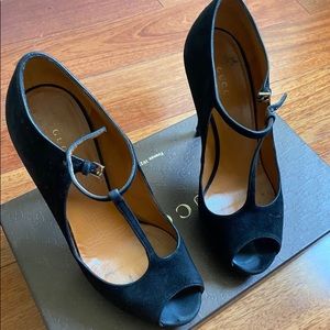 Black Gucci Heels Size 8.5